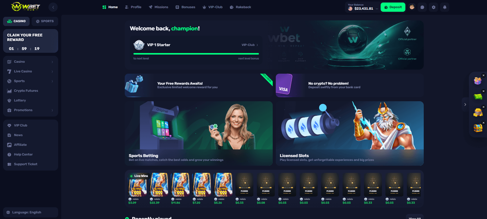 Wbet Theme 1